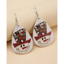 NWT Christmas Snowman Drop Earrings