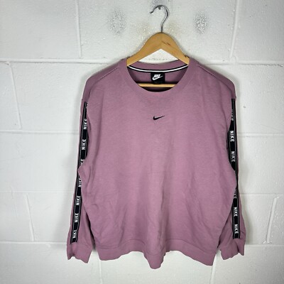 Nike Hoodie Damen Extra Large Pink Center Swoosh Pullover Sweatshirt Rundhals