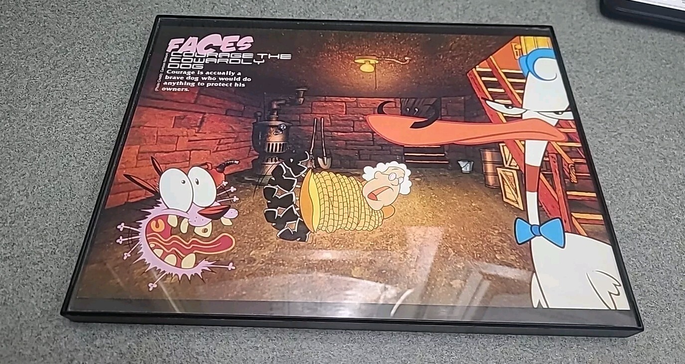 Courage The Cowardly Dog 2003 Print Ad Framed 8.5x11 Wall Art  Faces Magazine
