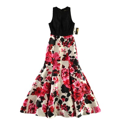 NWT Ignite Evenings Dress Womens Size 4 Open Back Mermaid Formal/Prom MSRP $199