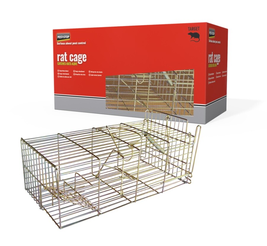 Rat Cage Trap Heavy Duty Steel Wire Humane Live Capture Rodent Control Pest Stop