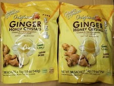 2 Bags, Prince of Peace Original Ginger Honey Crystals Tea 2 X 30 Sachets