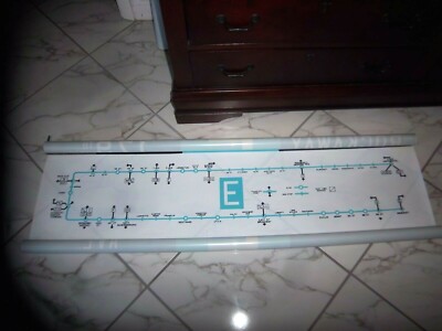 NYC SUBWAY ROLL SIGN MAP E TRAIN 71st CONTINENTAL AQUEDUCT NOSTRAND AVE BROOKLYN