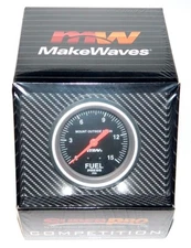 NEW SUPERPRO COMPETITION 2 5/8" MECHANICAL FUEL PRESSURE GAUGE 0-15 PSI - Black