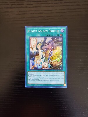 tama yugioh card list YuGiOh Tactical Masters - Runick Golden Droplet - Super Rare - TAMA-EN035
