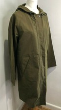 Bnwt Holland & Holland Women's Light Parka Khaki Green Hooded Waterproof Coat 10