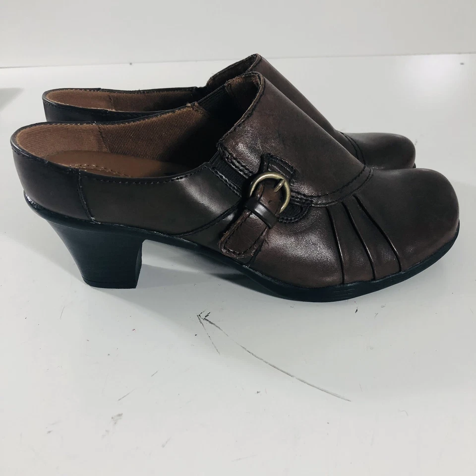 Zapatos sin cordones Earth Spirit Classics para mujer talla 8 de cuero marrón de bajo uso Foto 4 de 4