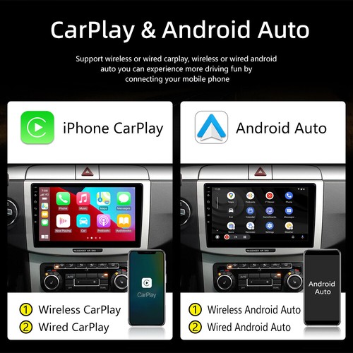 10.1'' Single 1 Din Android 13 Car Radio Stereo GPS Navi BT Carplay Touch Screen - Picture 2 of 16
