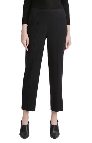 DAISY LIN FOXEY Knit Top Rugger Fan Cropped Pullover 38 Black