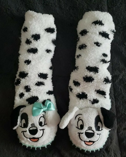 Disney Store 101 Dalmation Kids Slipper Socks CH 9/10 eBay
