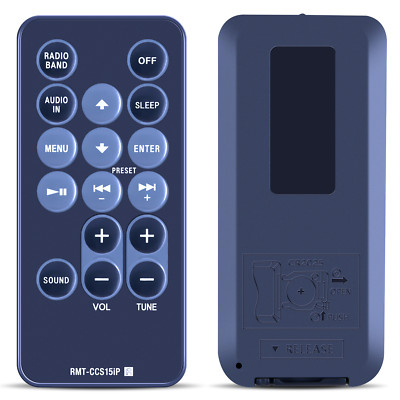 Neu RMT-CCS15ip Ersatz Fernbedienung für Sony Audio System ICF-CS15iP