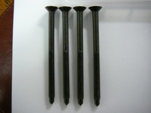 4 Ikea Stifte Schrauben Hardware Teil # 108870/100263/130425 SCHWARZ FINISH - Bild 2 von 5