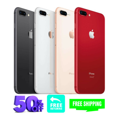 Apple iPhone 8 Plus 64GB - Red, Gold, Silver - Unlocked, Verizon, Tmobile