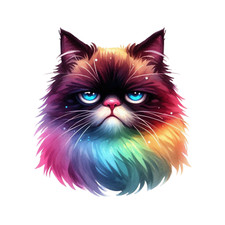 Grumpy Cat Wall Decal Sticker 18X18cm Large