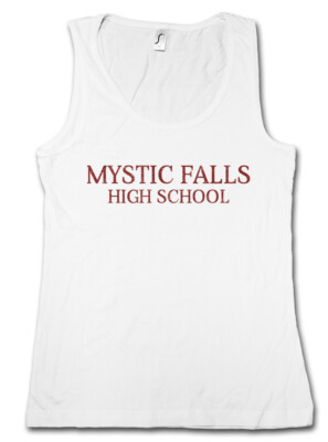Mystic Falls High School Damen Tank Top Vampire Team Sign Diaries Symbol Logo