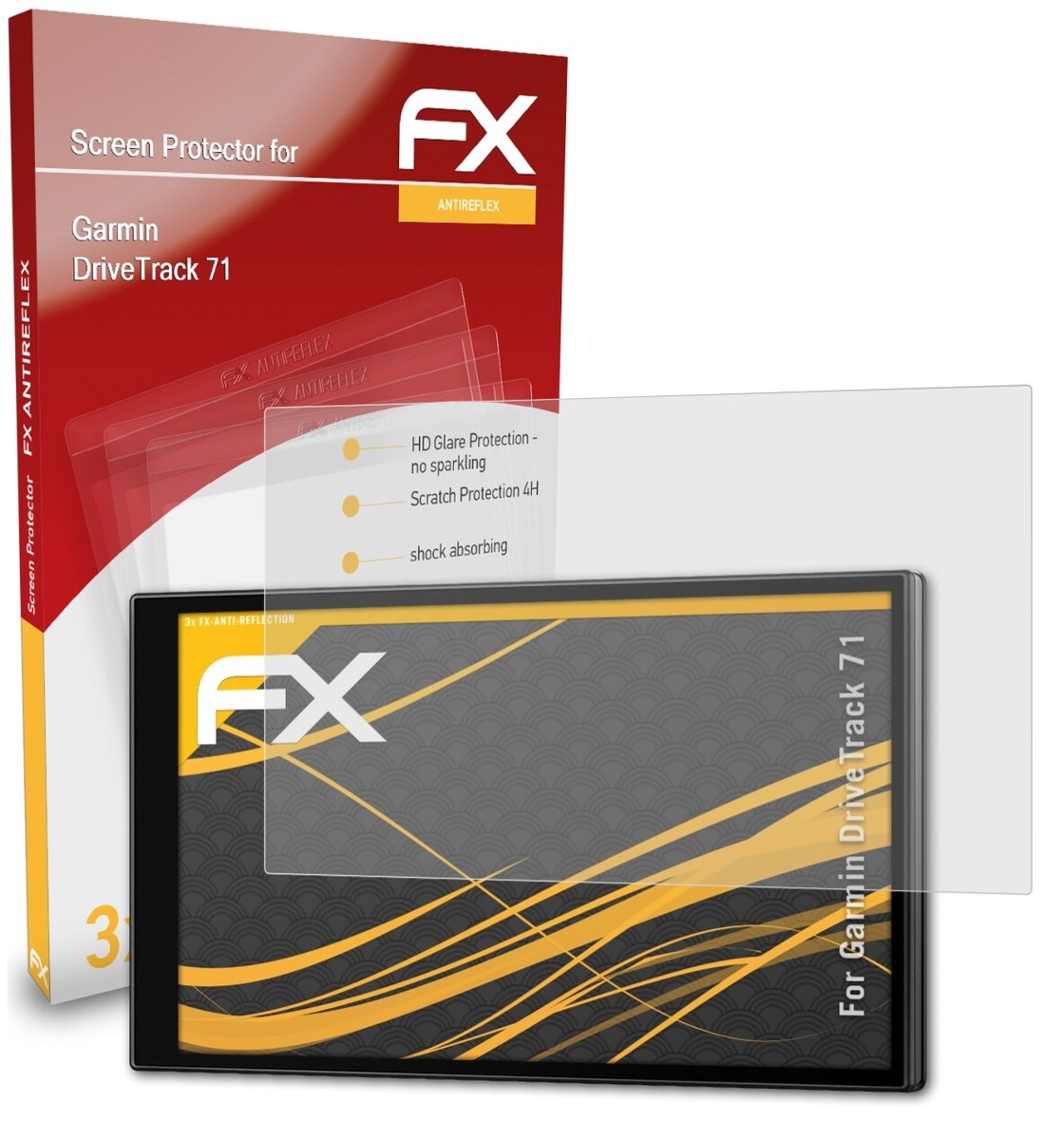 atFoliX Verre film protecteur pour Garmin DriveTrack 70LMT 9H Hybride-Verre