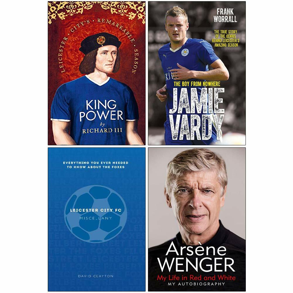 King Power,Jamie Vardy,Leicester City,My Life in Red 4 Books Collection Set NEW
