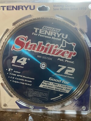 Tenryu 14 In Steel Pro Blade 14x72T Ferrous Metal Blade PRF-35572DD