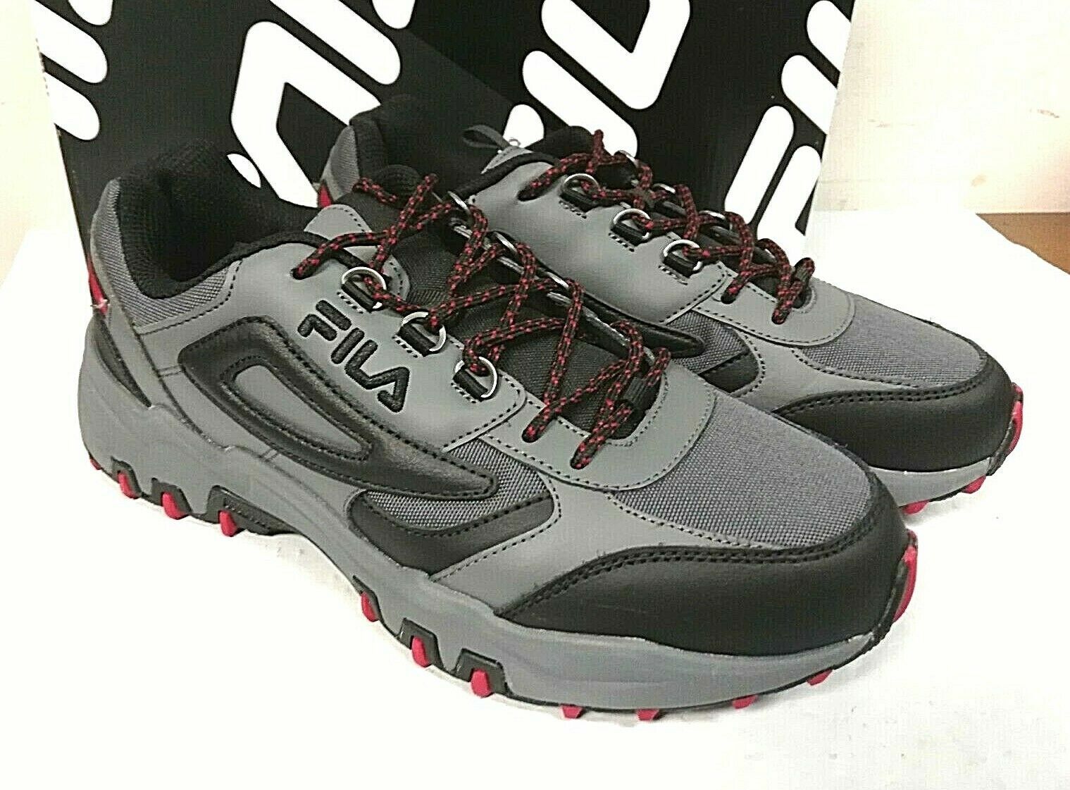 FILA Reminder Mens Leather Mesh Athletic Tennis Running Hiking Shoe Sz