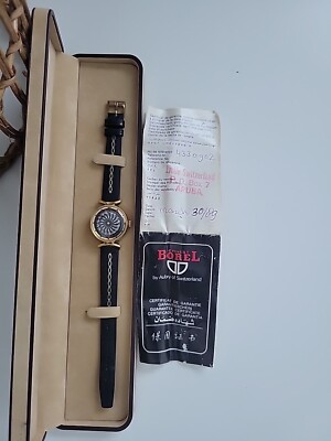 little Switzerland Ernest borel watch. Working with box and paperwork. 