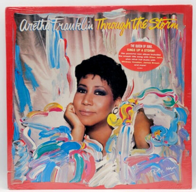 ARETHA FRANKLIN - THROUGH THE STORM - SOUL FUNK LP RECORD SEALED HYPE STICKER
