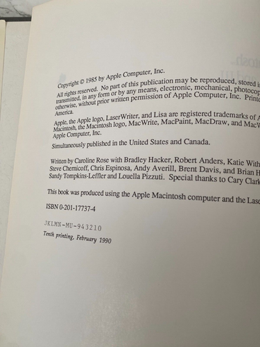 Inside Macintosh, Volumes I, II, III, Hardcover Addison-Wesley 1985 Vintage - Zdjęcie 5 z 13
