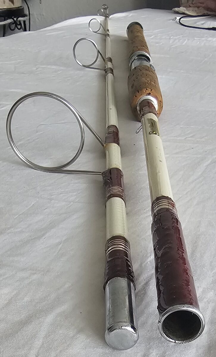 Vintage Shakespeare Wonder Rod 8' ft 2 pc Straight Fiber 12 Vintage Shakespeare Wonder Rod 8' ft 2 pc Straight Fiber 12