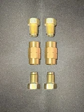 10x1.0mm Bubble flare, 3/16" line  Brake Line Fittings & brass Unions, 6pc kit