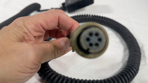 David Clark C3019 Headset Adaptor 01615-0054 Push to Talk Pilot Aircraft Fire - Video 1 of 1
