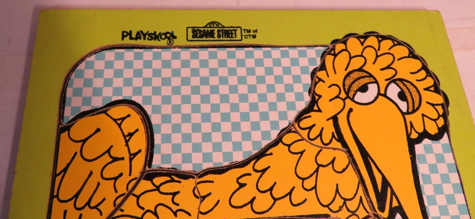 Rompecabezas para niños #4 Playskool Big Bird & Little Bird 1973 Playskool 13 piezas Foto 3 de 4