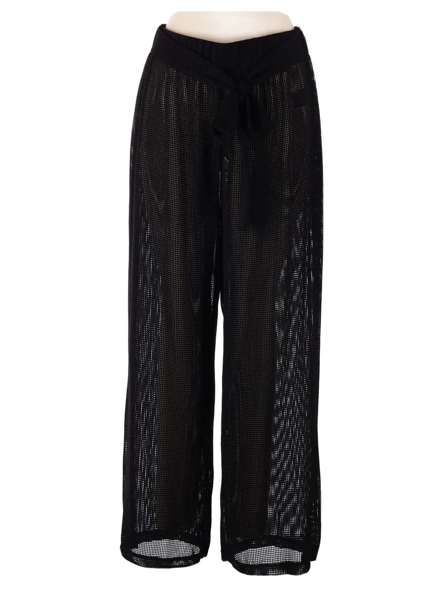 Simply Emma Swim Pants Cover Up Mesh New With Tags Soft Comfy Black 2x