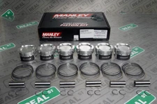 Manley Forged Pistons Set BMW 135i 335i 335is N54B30 07-13 84.5mm -16.5cc 10.2:1