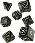 Q Workshop Runic Glow-in-The-Dark Polyhedral RPG Dice Set d4 d6 d8 d10 d12 d100