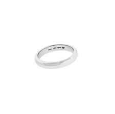 BVLGARI Platinum 3.5 mm Wide Wedding Band Size 6.5