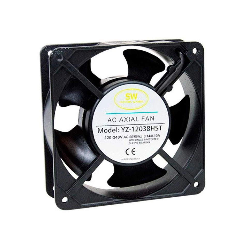 Extracteur / Intracteur Mini Ventilateur AC Axial 192 m³/h (YZ-12038HST) - Photo 1/1