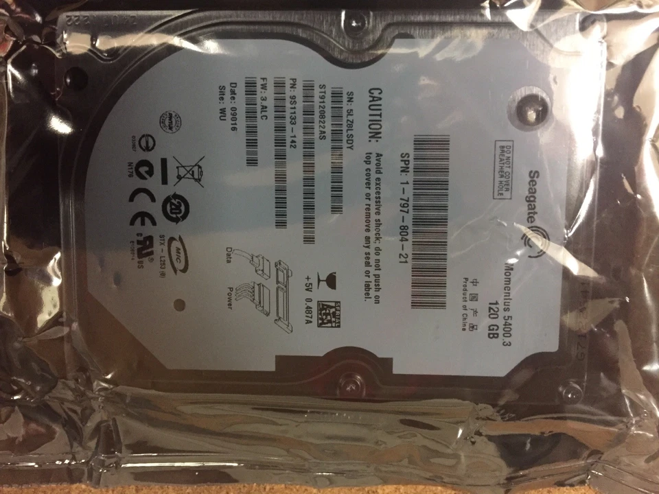 Seagate Momentus 5400.3 ST9120822AS 120GB 5400 RPM 8MB Cache SATA 1.5Gb/s 2.5" - Image 3 of 3