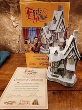 David Winter Cottages MINT NEW FRED'S HOME Ltd Ed Christmas Special 1991 COA-Box