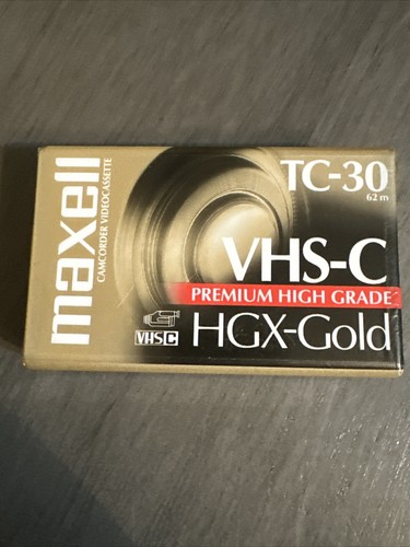 Lot of 5 - Maxell TC-30 VHS-C HGX-Gold Premium High Grade Video Tapes - New - Picture 3 of 5