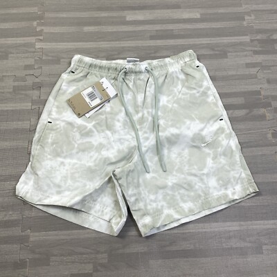 Nike Sportswear Tech Pack Woven Shorts Watercolor Mens XS 6'' DX0249 White $100