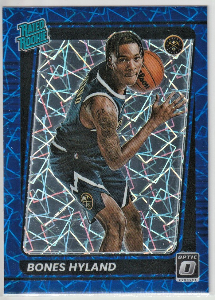 2021-22 Donruss Optic - Bones Hyland Rated Rookie Blue Velocity RC#194 Nuggets