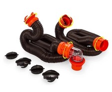Camco RhinoFLEX 20 Foot RV Sewer Hose Kit with Pre Attached Bayonet Fittings