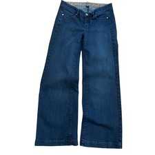 Vintage Andrew Marc Y2K Wide Leg Trouser Jeans Womens Size 10 Indigo RN 82814