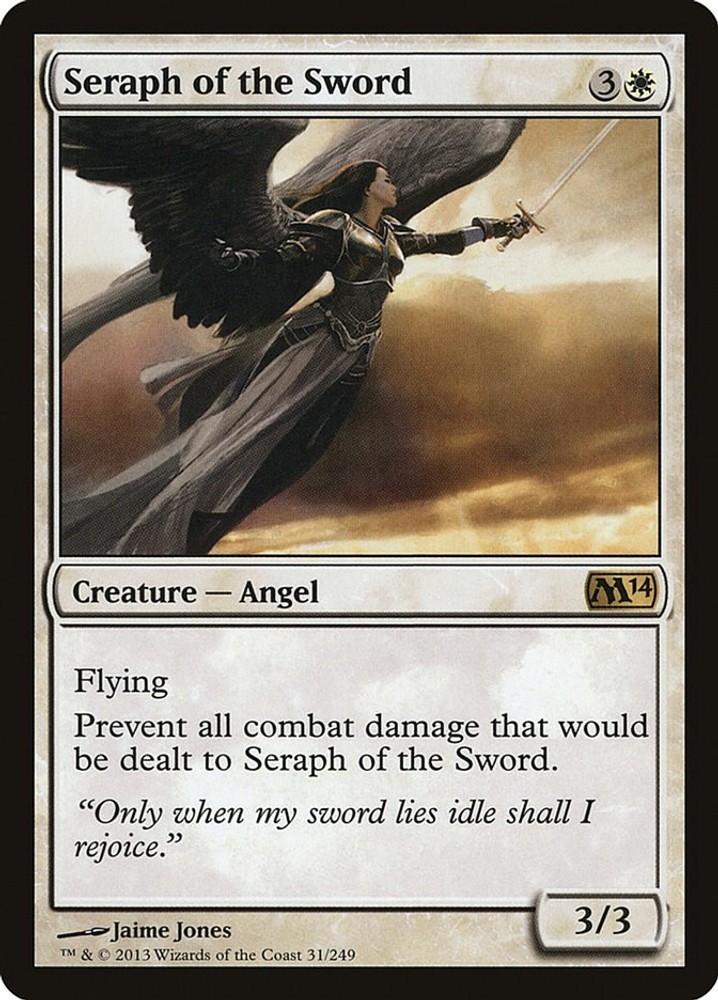 Magic - Seraph of the Sword - [M14 - 31 Near Mint]