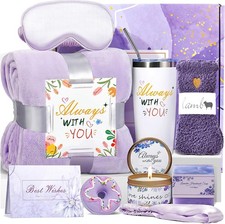 Gift Basket for Women   Birthday  Get Well Gift w/ Luxury Flannel Blanket