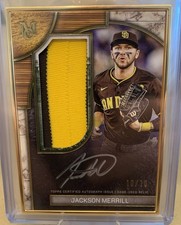 2025 Museum Jackson Merrill Game-Used Relic Museum Framed Auto Patch Card 10/10