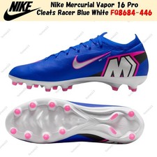 Nike Mercurial Vapor 16 Pro Cleats Racer Blue White FQ8684-446 Men's Size