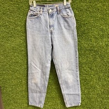 Vintage Levis 550 Relaxed Fit Tapered Leg Light Wash Jeans Womens 6 MIS M 26x29