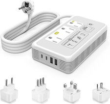 2000W Power Converter Adapter Combo, 220V to 110V Voltage Converter