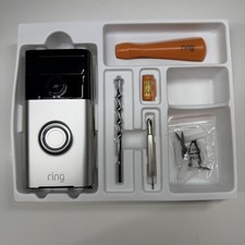 NEW 1st Generation Ring Video Doorbell 720 p HD Camera Satin Nickel