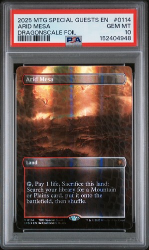 Arid Mesa 0114 Dragonscale Foil Special Guests Mtg PSA 10 *948